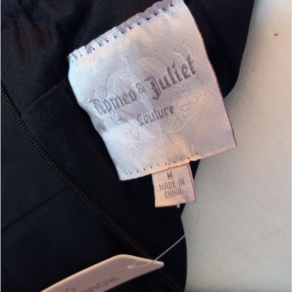 Romeo & Juliet Couture Beaded Strapless Mini Dress Black M NWT - Picture 12 of 14